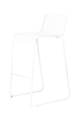เก้าอี้สตูลบาร์ขาเหล็กสีขาว รุ่น Messina