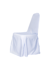 เก้าอี้บุนวม คลุมผ้าสีขาว